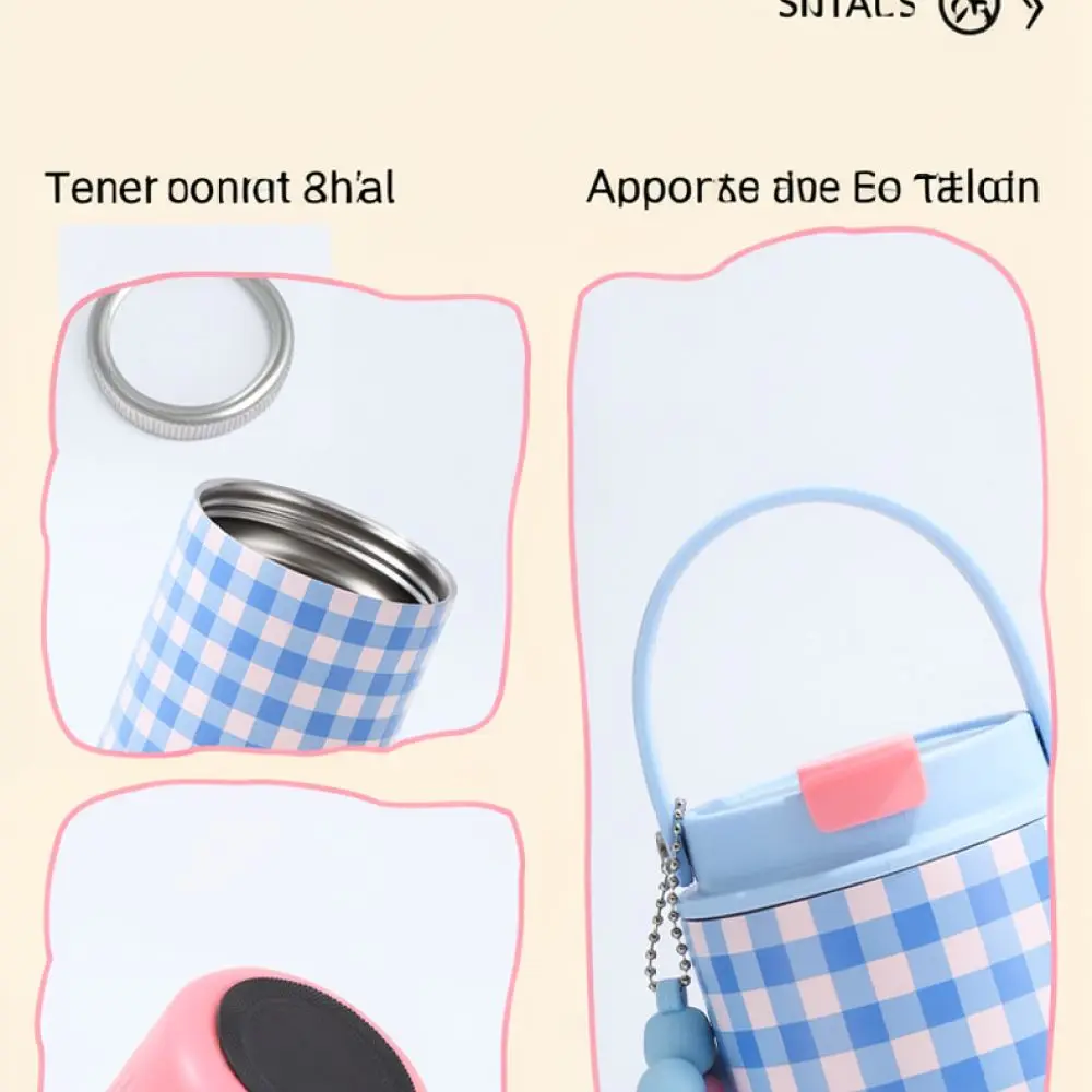 316 Stainless Steel Vacuum Insulated Water Bottle Portable Straw Tumbler With Handle For Outdoor Sport Travel Car Daily Use Gift