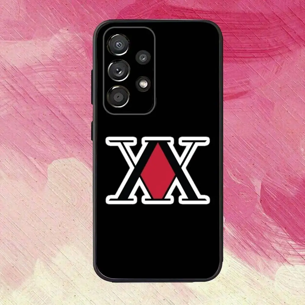 حافظة هاتف ترخيص Hxh Hunter X Hunter لهاتف سامسونج S25، S24، S21، S22، S23، S30، Ultra، S20، Plus، Fe، Lite، Note، 10,9,5G غطاء أسود