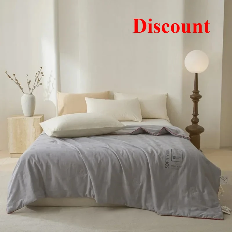 

2025 cotton comfortable washed cotton jacquard 100% cotton quilt summer quilt available in all seasons