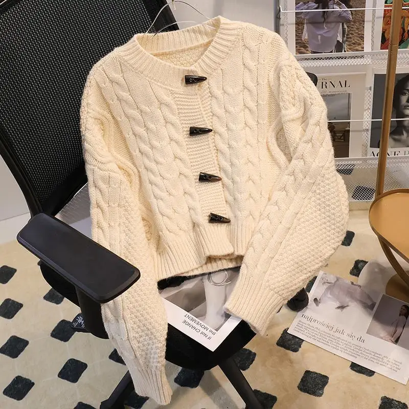 Cardigan tricoté pour femme, manteau, ample, loisirs, polyvalent et confortable, nouvelle mode printemps et automne