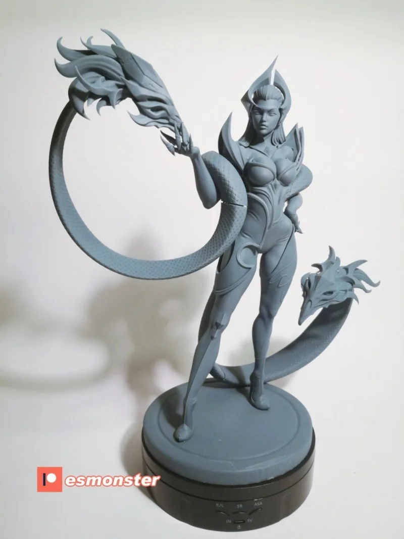 1/24 75mm Game Character Resin Figure Assembly Model Kit Hobby GK Witch Efflin Unassembled and Unpainted Free Shipping