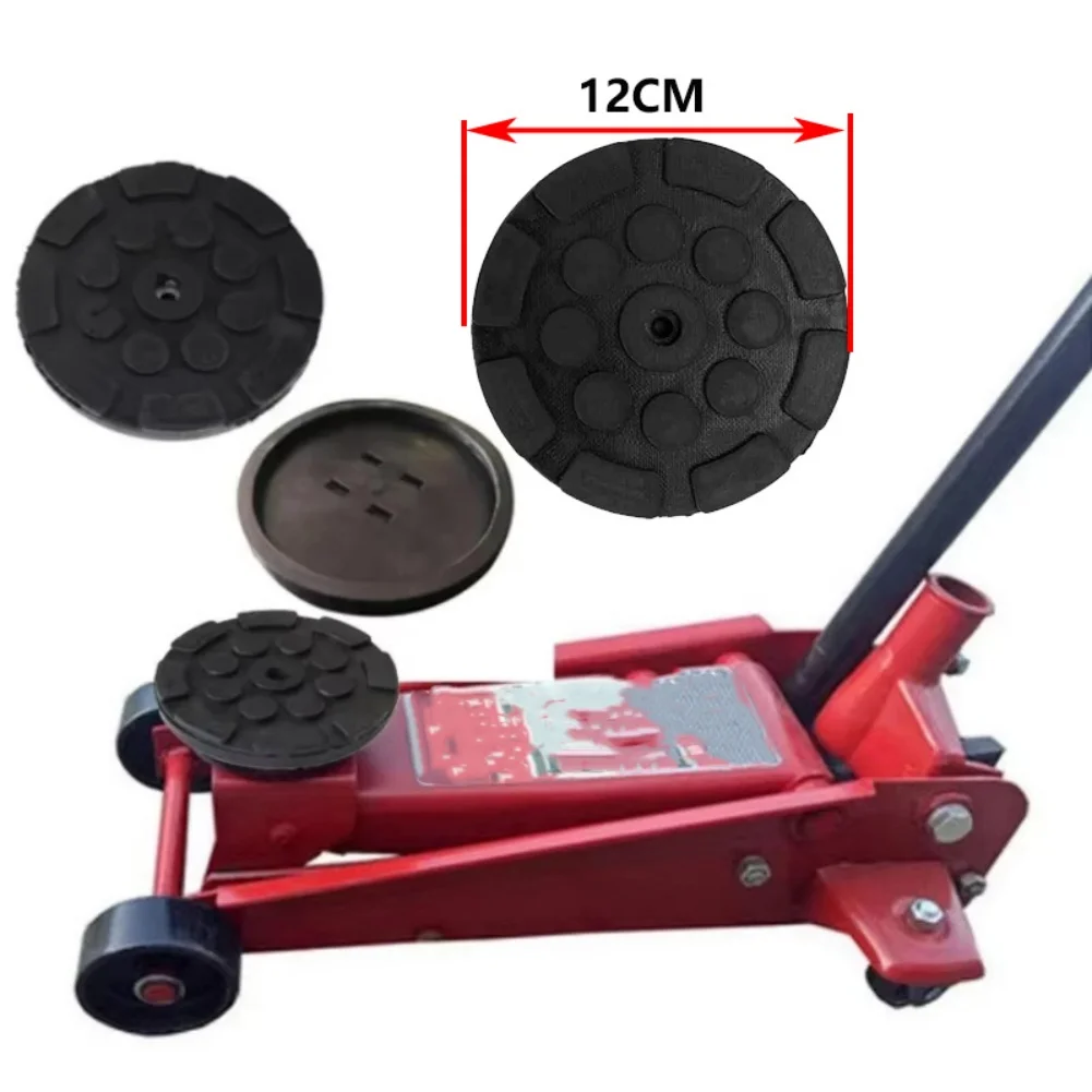 4 Piece Rubber Floor Jack Pad Kit For Safe Lifting Of Cars Trucks SUVs And Other Vehicles Up To 3 Ton Capacity