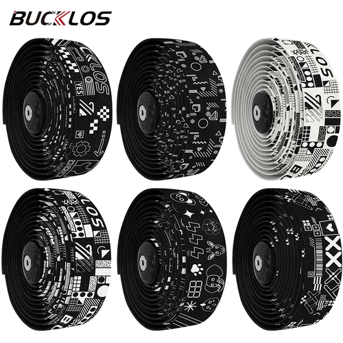 Imagen 1 del producto BUCKLOS-cintas suaves para manillar de bicicleta de carretera, envoltura antideslizante para barra de ciclismo de carreras de grava, cinta de agarre, manijas, cinta envolvente