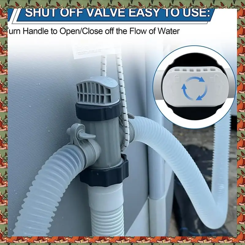 

ABLQ Pool Hose Plunger Valve For Above Ground Pool And Pool Pump, 11872 Dual Split Hose Plunger Valve Replacement Parts