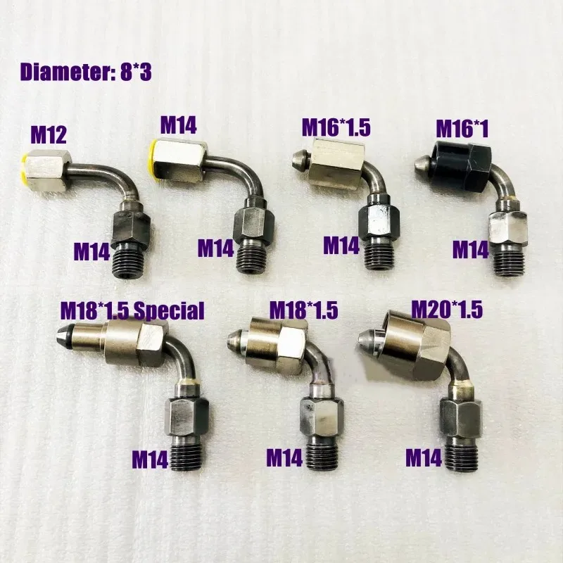 2600bar High Pressure Pipeline Conversion Joint Common Rail Test Bench Liquid Hose Connection Switching Repair Hardware