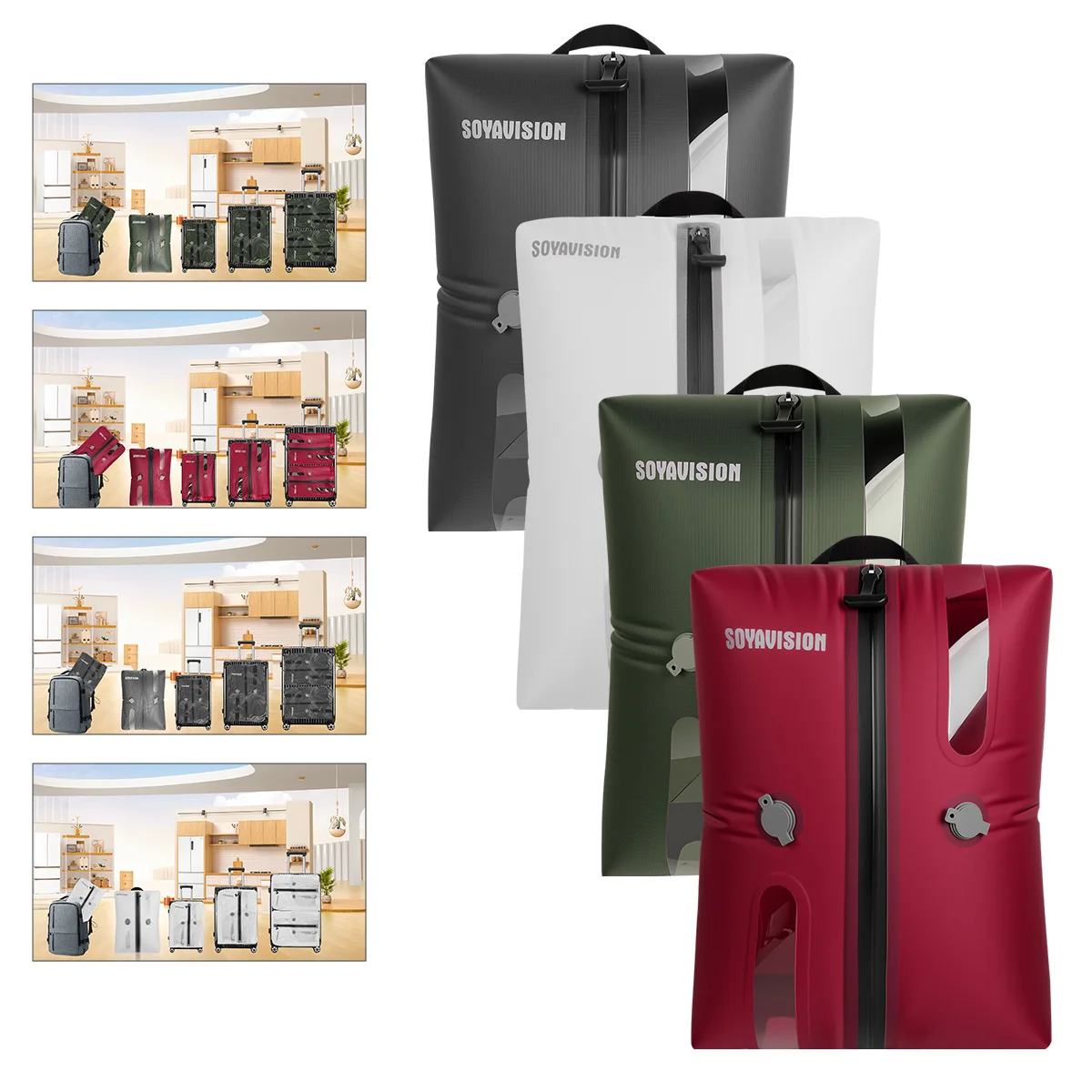 40CM 45CM 55CM Vacuum Compression Bag Travel Luggage Clothing Storage Bag Waterproof Air Bag Portable Storage Compression Bag