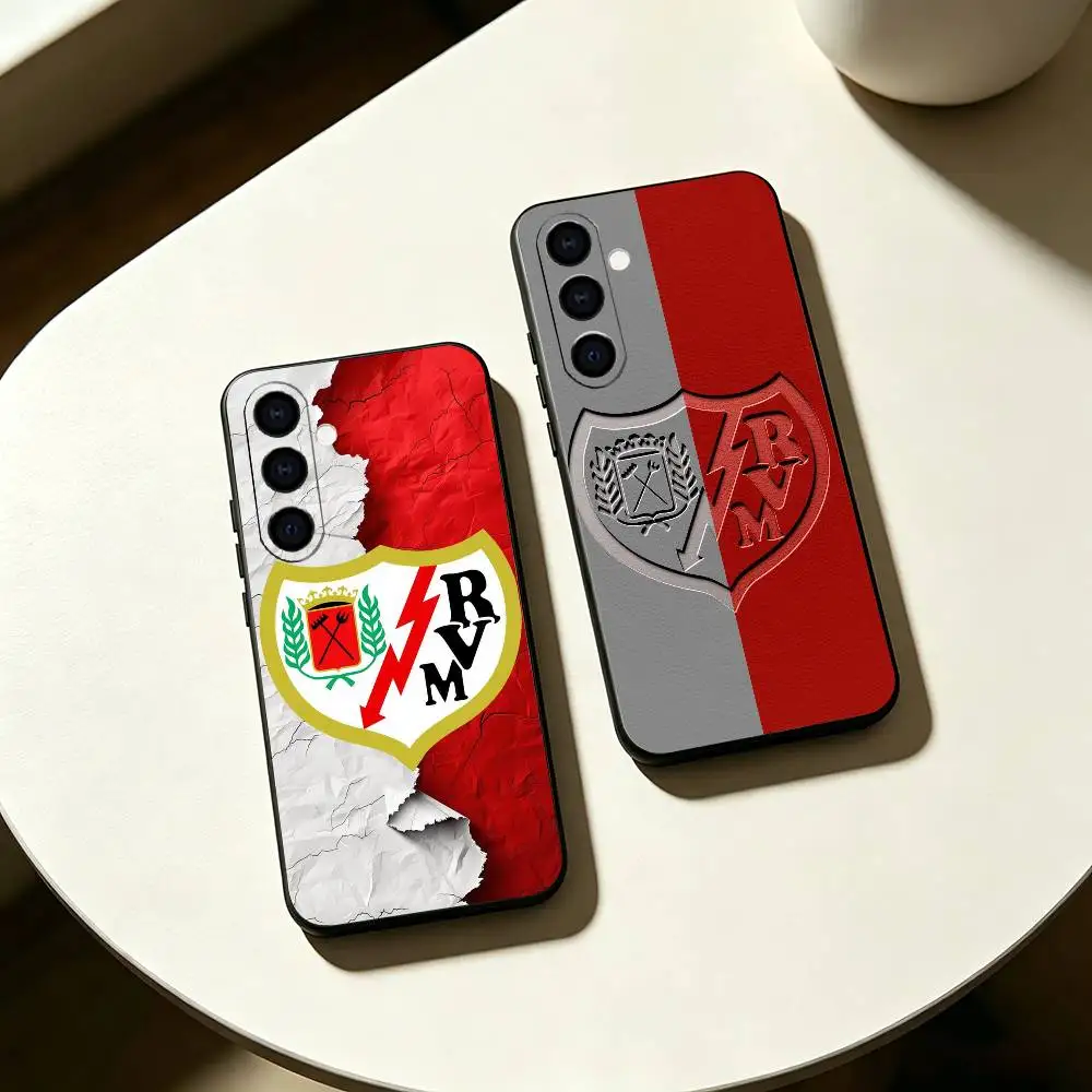 Football Club cool r-Rayo v-Vallecano Phone Case For Samsung Galaxy A73,A72,A71,A70,A53,A52,A51,Soft Silicone Black Cover
