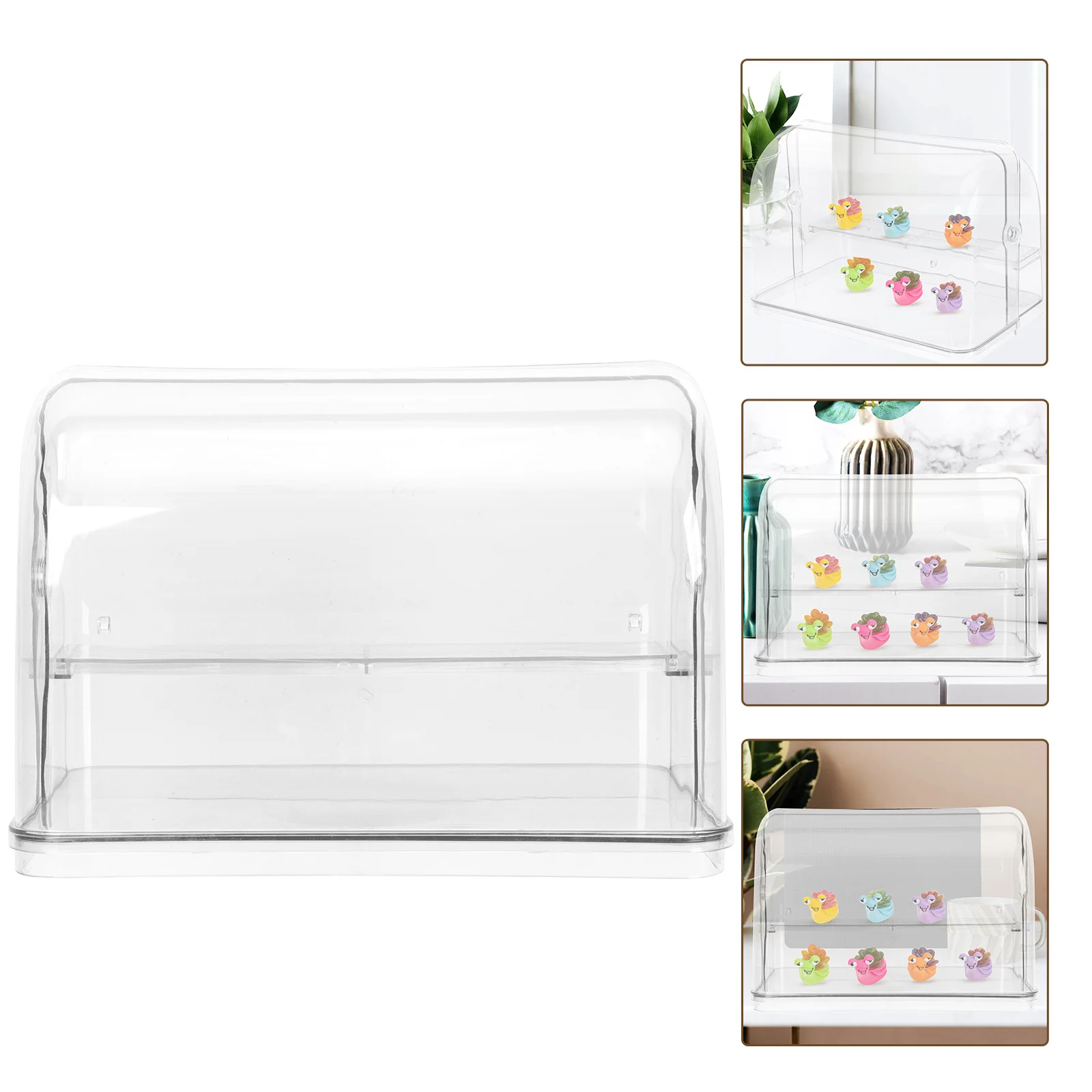 

Dustproof Transparent Display Box Durable Plastic Holder for Figurines Models Collection Storage Figure Boxes