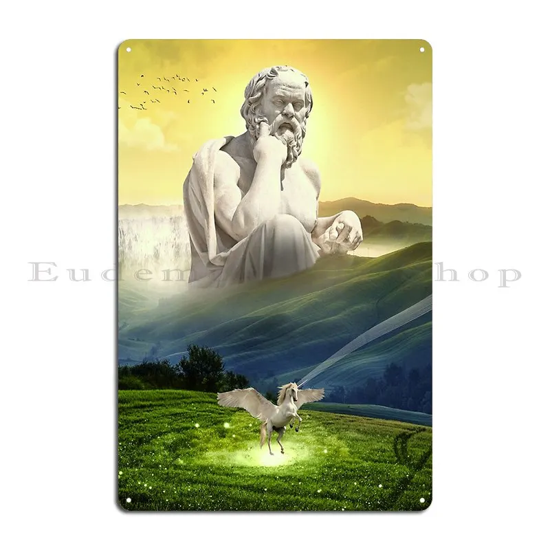 Philosophy Socrates Metal Signs Wall Decor Club Pub Cinema Design Tin Sign Poster