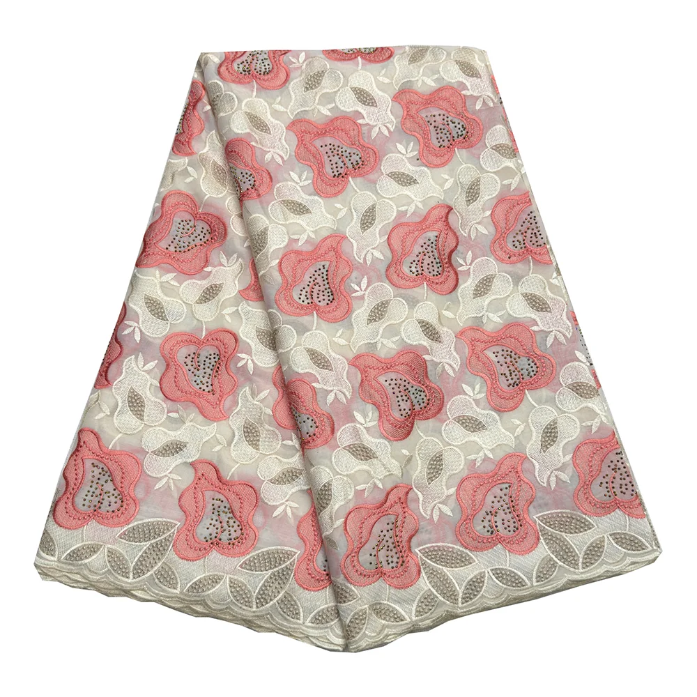 الفرنسية تول الدانتيل نسيج القطن جودة عالية أنيقة 5 ياردة فستان الزفاف المواد السويسري الفوال نسيج القطن الدانتيل للنساء