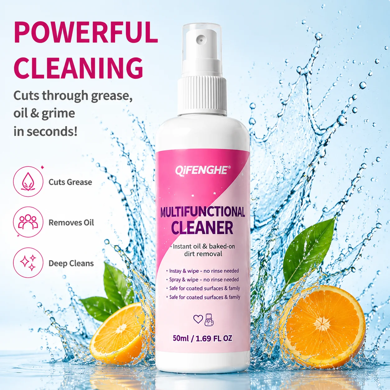 

Multi-Purpose Heavy Duty Cleaner – Removes Grease & Grime, Polishes & Restores Shine for Oven, Stove, Cooktop, Kitchen Metal Su