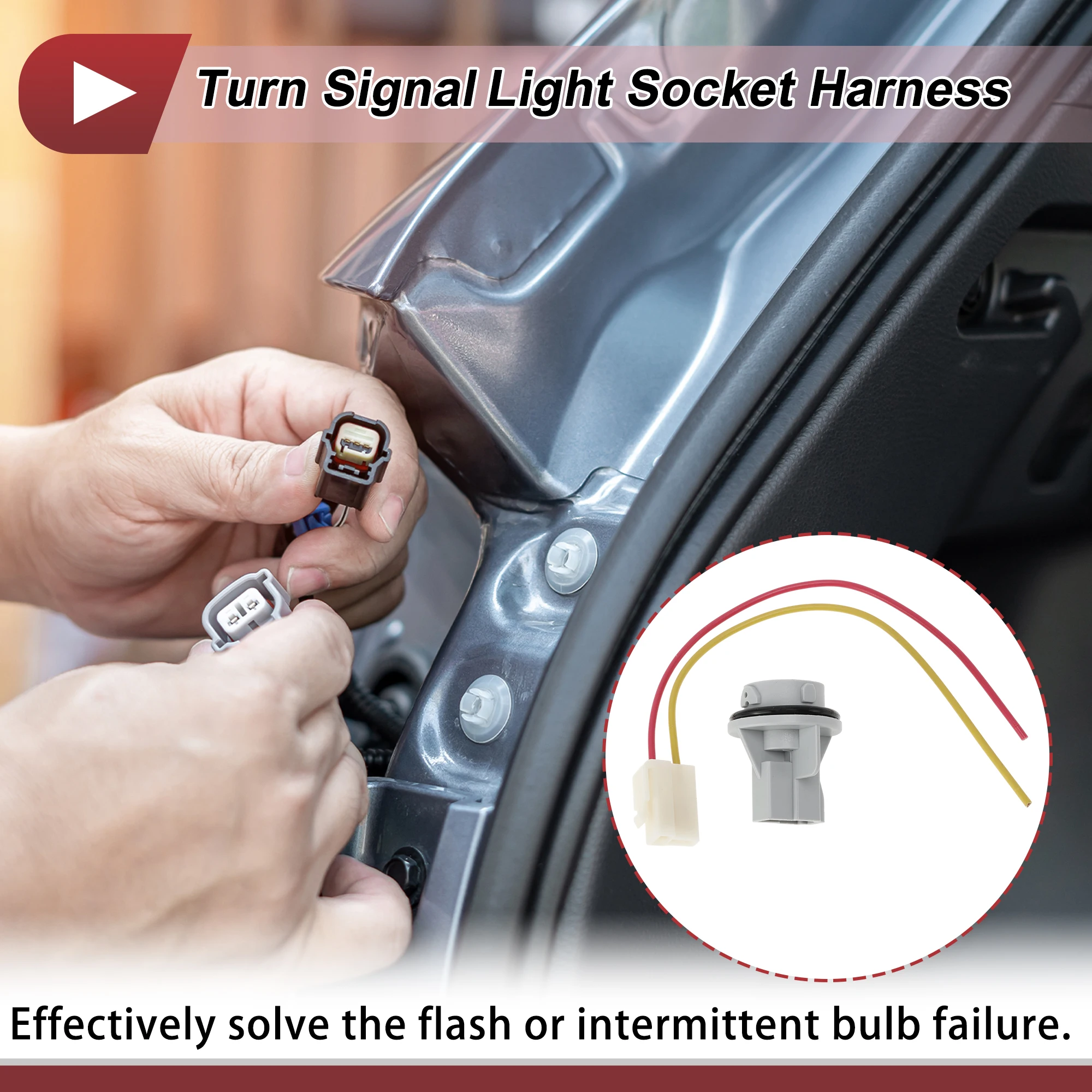 UXCELL 1 Set Richtingaanwijzer Socket Bedrading voor Honda Accord 1988-1993 Nr 33305SH3A01