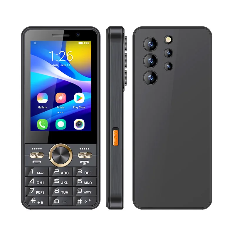 UNIWA HOPE XS24 Smart Phone Android 8.1 Dual SIM 4G Touch Screen T9 Keypad Phone 3.5 Inch 2GB+16GB Cellphone Whatsapp GPS