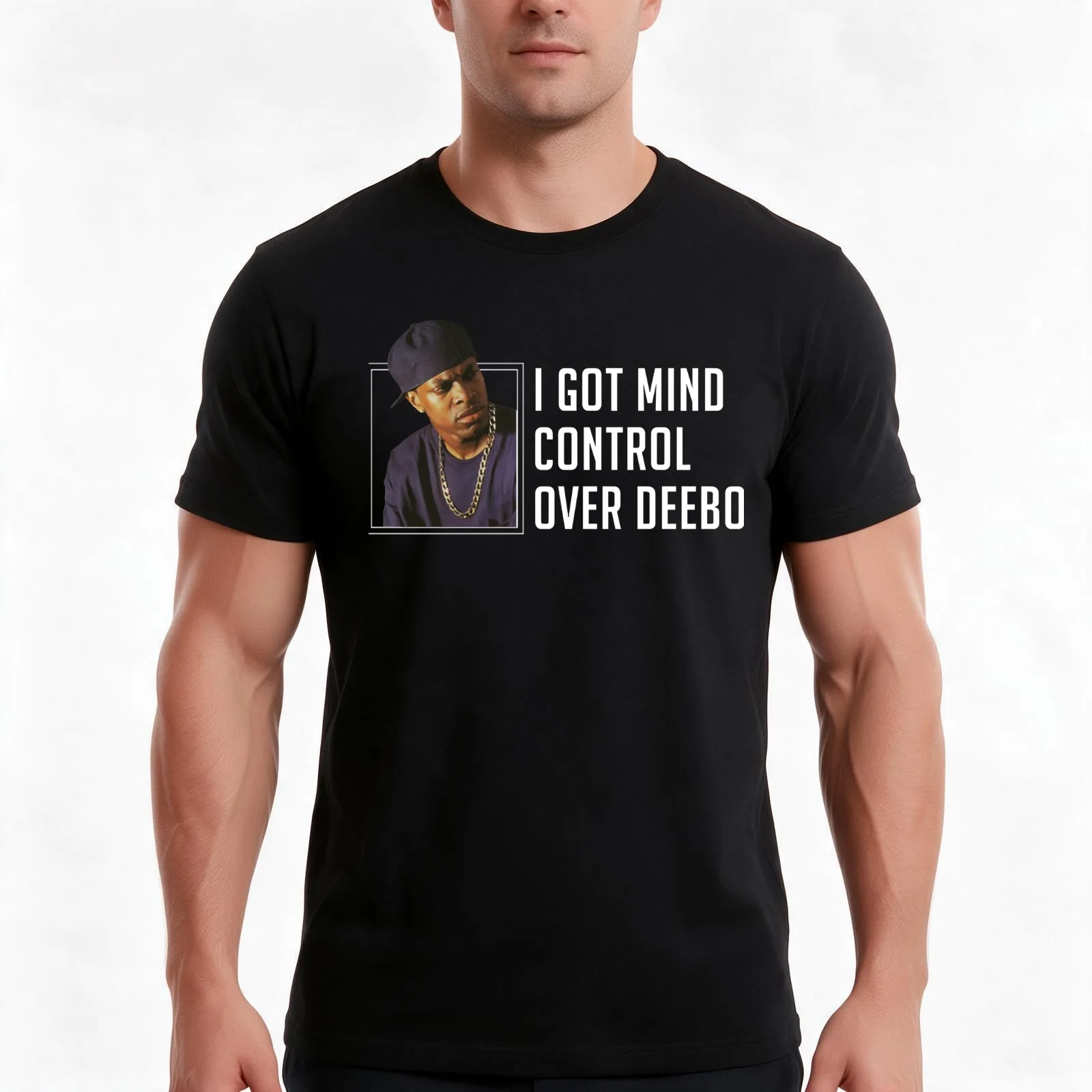 Animal I Got Mind Control Over Deebo Christmas Holiday T-Shirt Summer Casual Cotton Tee Oversized Streetwear Tops 100% Cotton