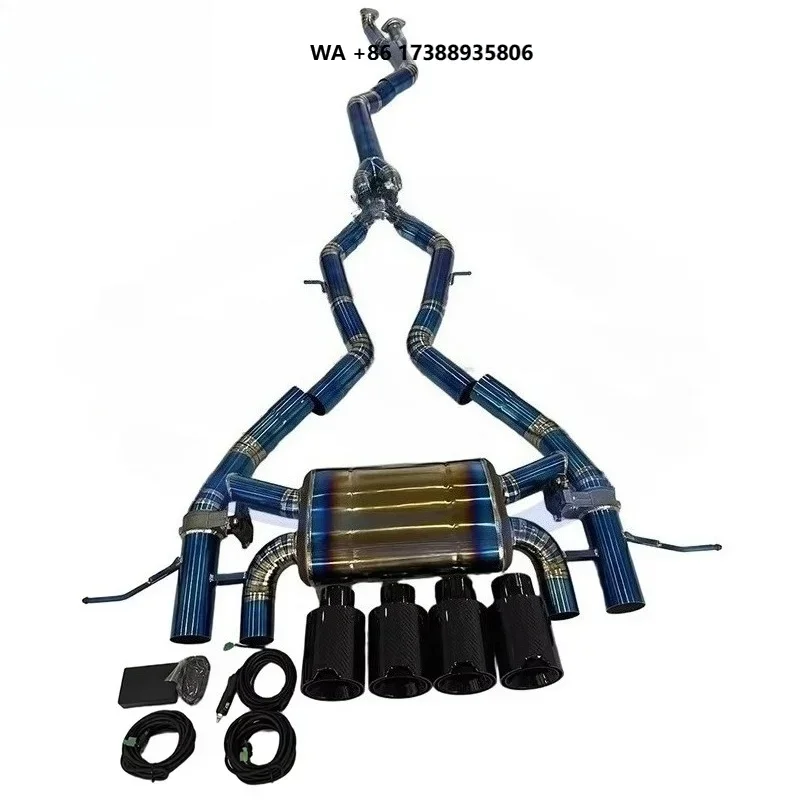 Valvetronic Titanium Exhaust Muffler for   M3 M4 G80 G82 FDK Latest Single-tube Design Exhaust Catback With Remote Control