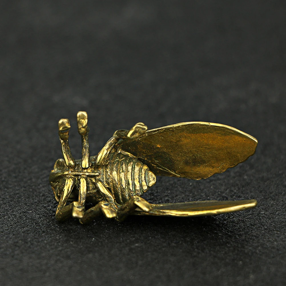 

Brass Cicada Exquisite Adorn Exquisite Home Decor Tabletop Adorn Delicate Statue Home Furnish Wind Chime Hang Decor
