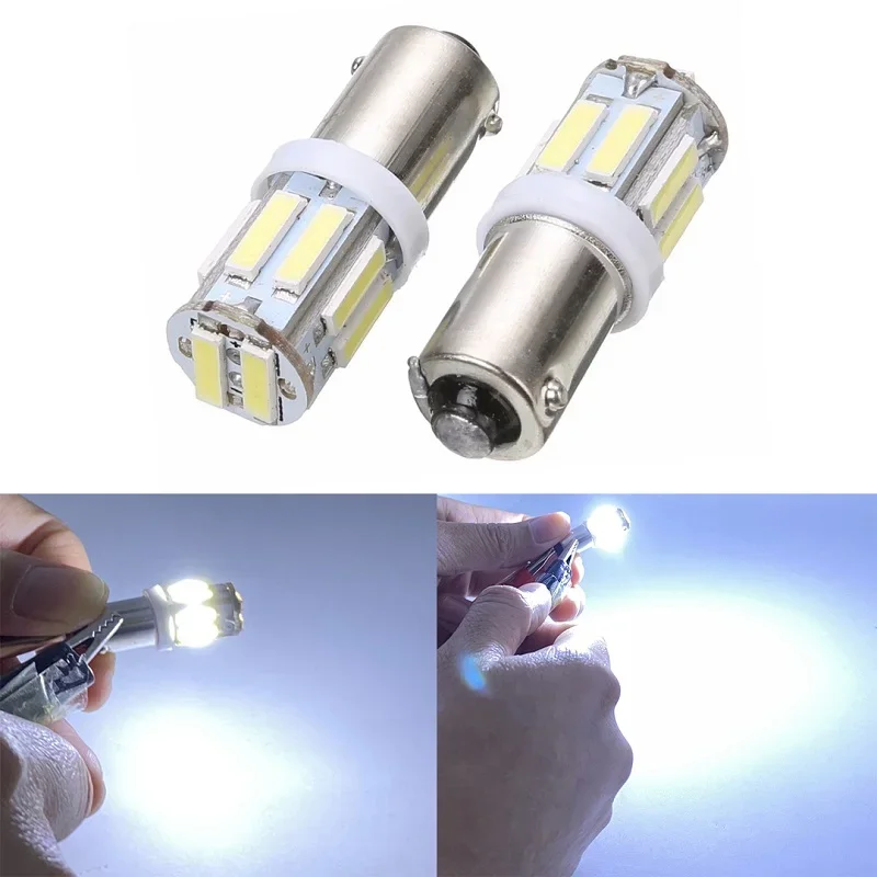 

2 шт. BA9S T4W светодиодная автомобильная лампа клин 10SMD 7070 чип светодиодный интерьер автомобиля светодиодный светильник для парковки DRL номерного знака белый 12 В