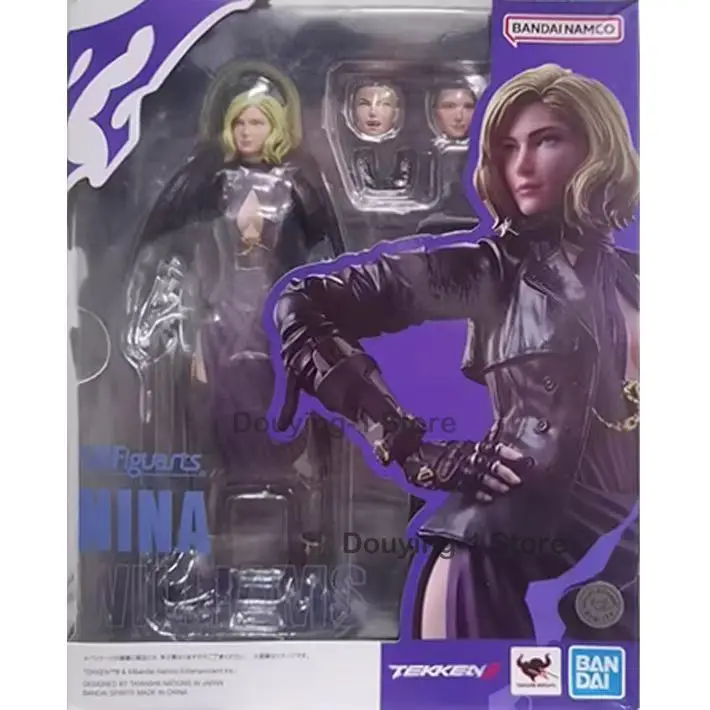 En Stock Original Bandai SHF Tekken 8 NINA WILLIAMS colección de acción figura modelo juguete PVC regalo nuevo genuino