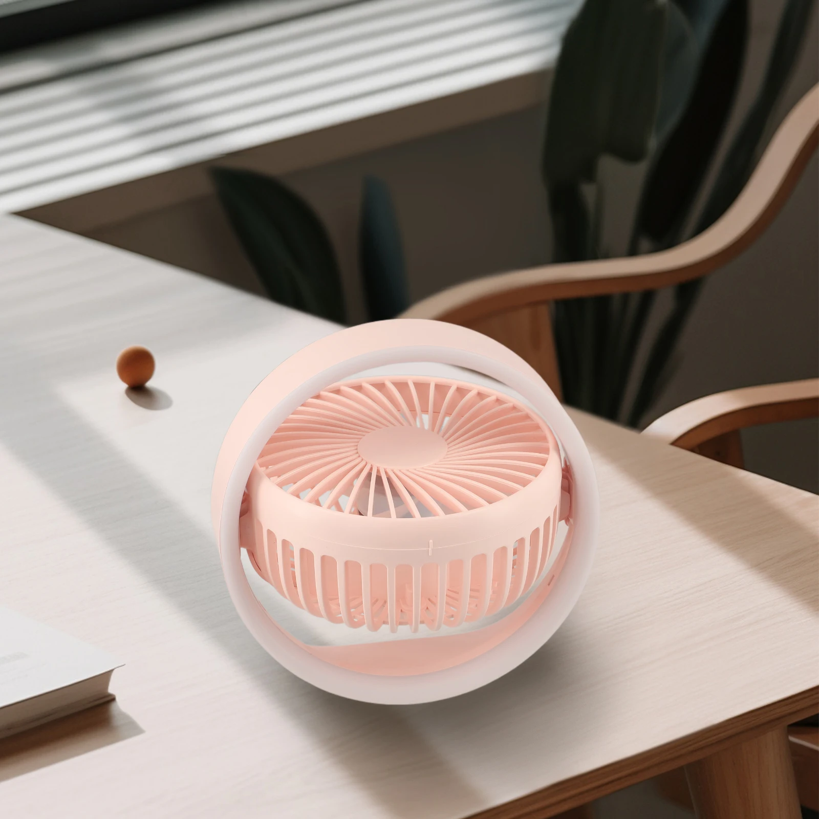 

Для спален 360° ° Поворотный настольный вентилятор Беспроводной вентилятор Мощный двигатель на 360° ° Встроенный светодиодный светильник с регулируемым углом вращения