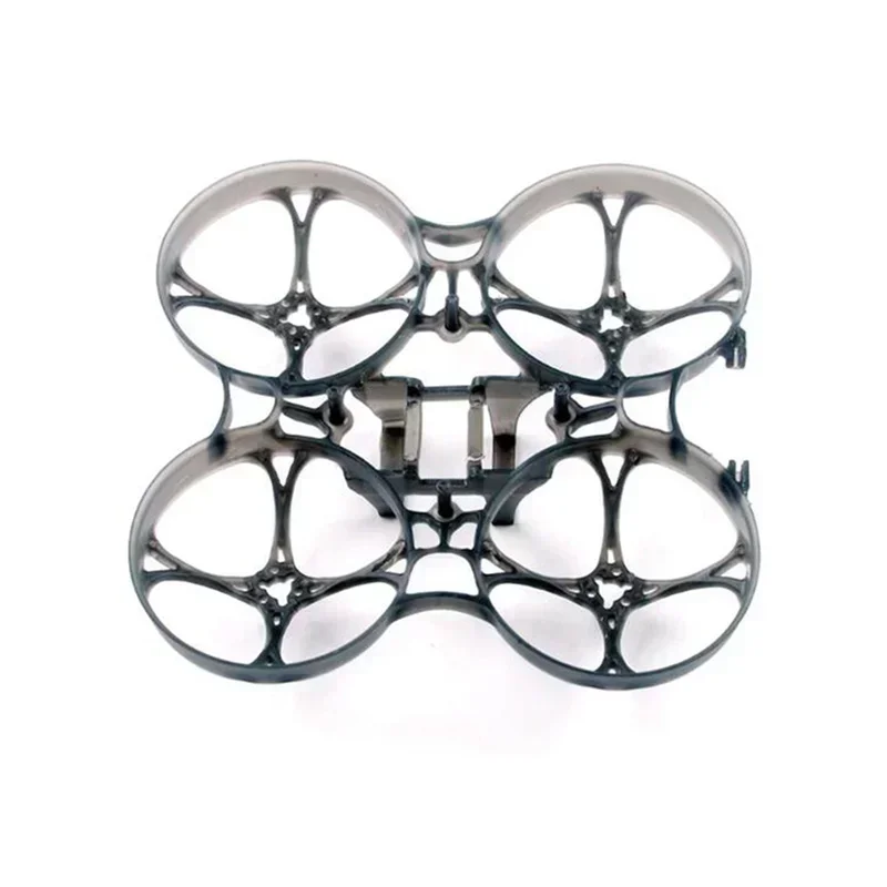 Happymodel Mobula7 V3 FPV Whoop Frame 75mm Wheelbase, 5.5g Lightweight Cage Frame with LED Strip Mount, Transparent White/Black