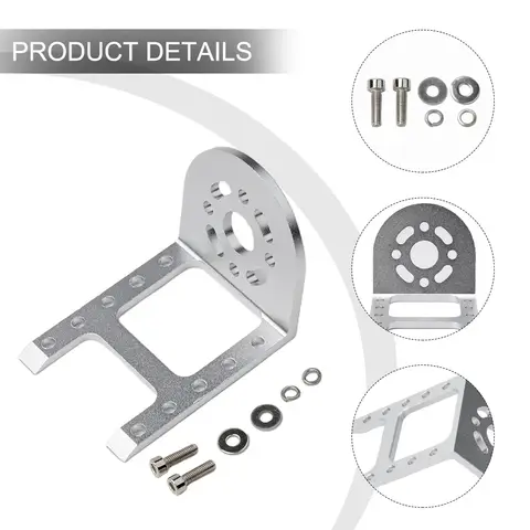 Motormonteringsram i silverfärgad aluminiumlegering med hög kompatibilitet för borstlösa motorer i 36/40-serien. Perfekt för RC-båt. 6 best sales minibike-ram - №3