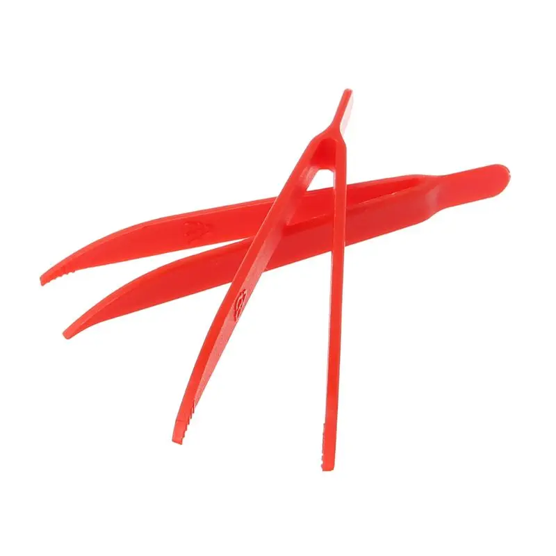 F92C 10PCS Plástico Anti-estático Tweezer Tweezers Reparo manutenção resistente calor também