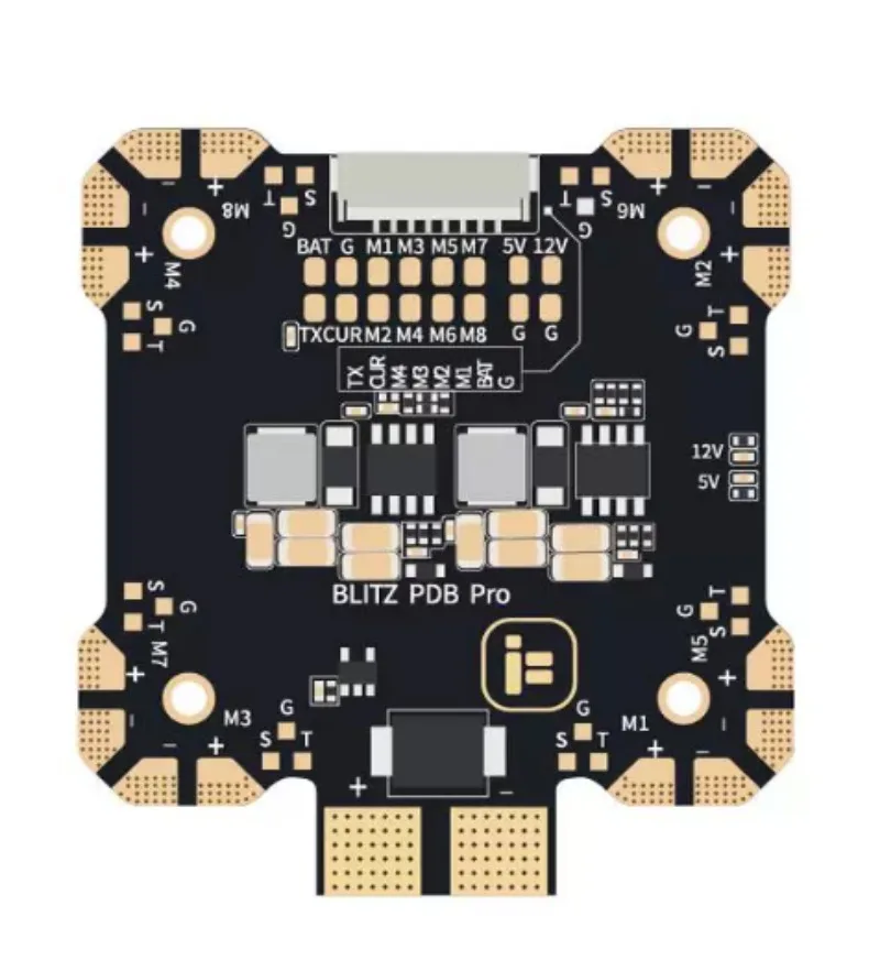 iFlight BLITZ Pro 80A Mini Power Hub PDB 4-8S Dual BEC 5V 12V FPV Drone Distribution Board