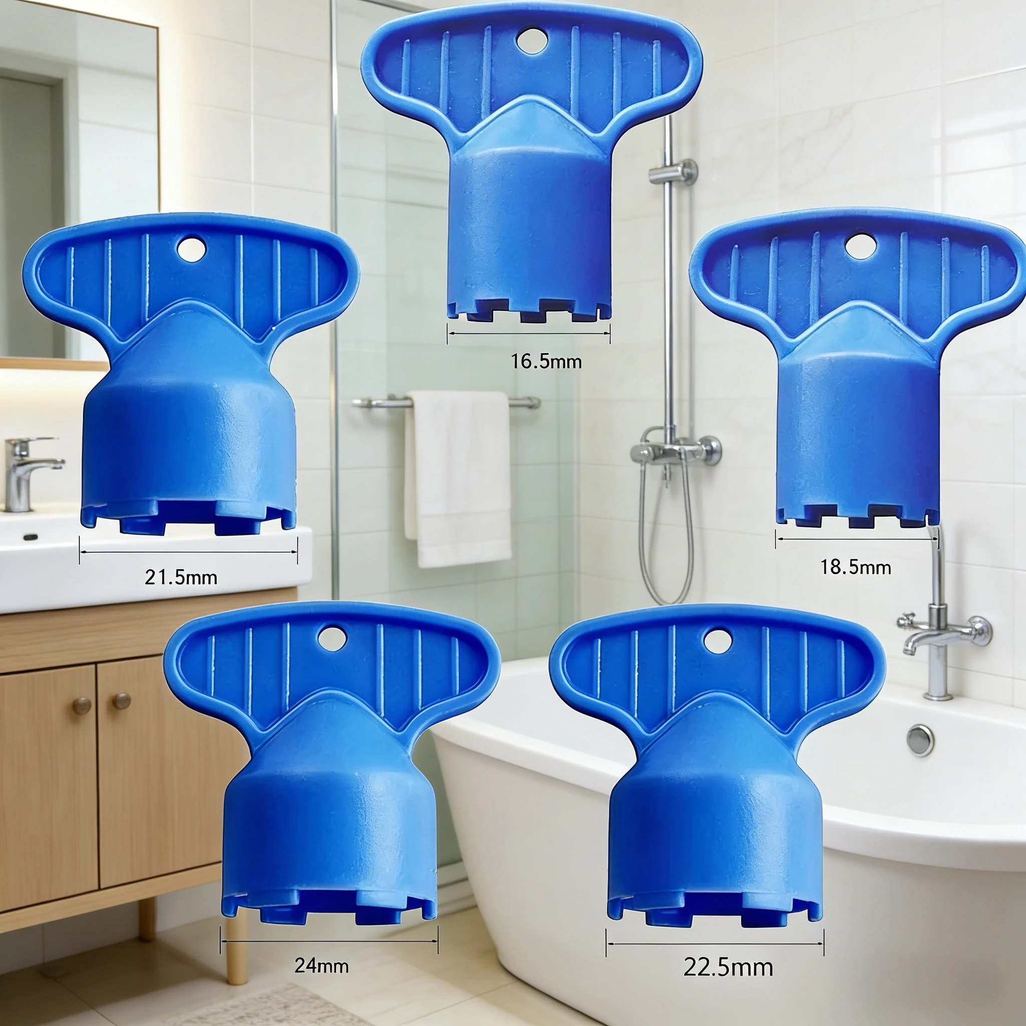 

5/6 piece faucet repair tool set 3 types of aerator wrench, sanitary device, aerator filter, aerator replacement tool