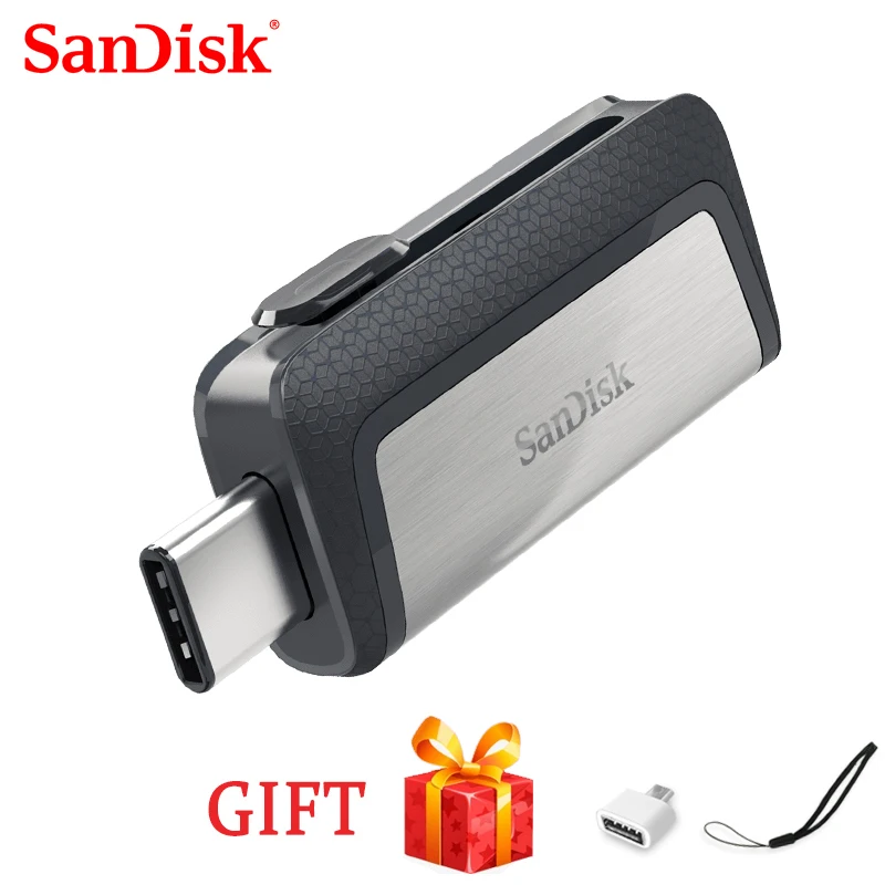 100% SanDisk usb 128GB SDDDC2 Extreme high speed type-c USB3.1 32gDual OTG USB Flash Drive 64GB Pen Drive 256GB 150 M/S pendrive