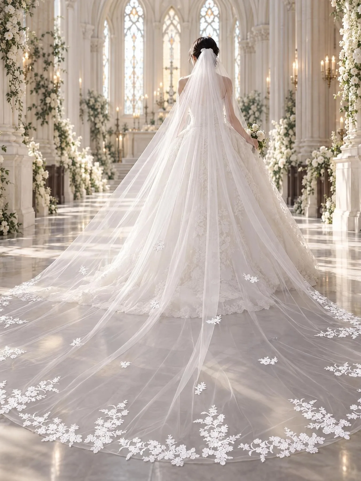 elegant-lace-bridal-veil-korean-style-large-train-one-piece-main-wedding-dress-veil-stage-wedding-high-end-feel