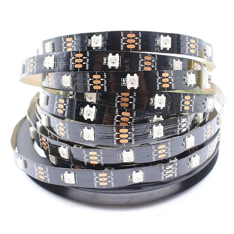 Handy Tool 5M WS2812B LED Strip 5V Pixel Leds Individually Addressable IP20 Waterproof Flexible Tape Lamp Bar 74LEDS