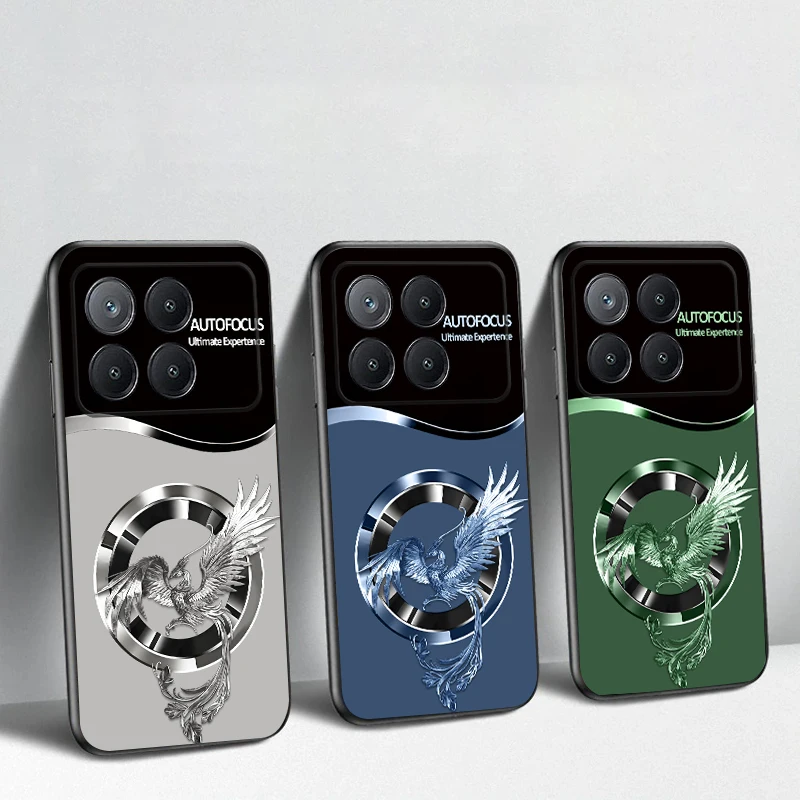 Guapo Fénix Rosa para Xiaomi Poco X7 M7 Pro 5G M5 X4Pro 6 4G C65 75 F6 F5 X6 5 7 X5 F7 Ultra M5S 4Pro 5G funda de teléfono suave