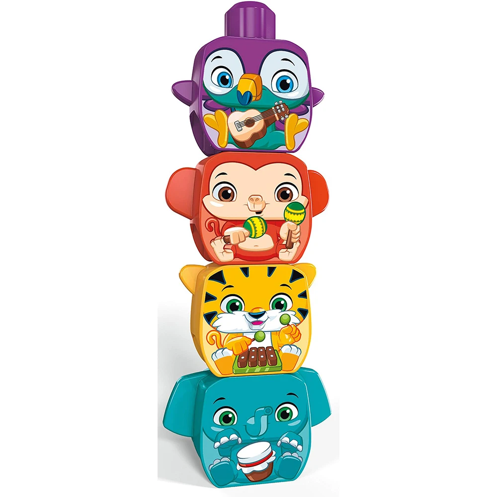 Mega Bloks Jungle Treehouse Band musical combinations Musical Toy Electronics Toy for Children Gift for Child Interactive Toy