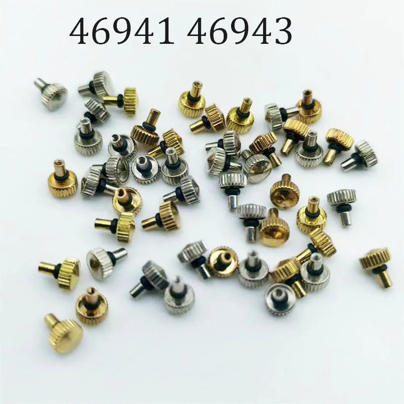 Watch Movement Accessories Watch Crown Are Suitable For 46941 46943 Mechanical Movement Semi Steel Head Handle Repair Parts