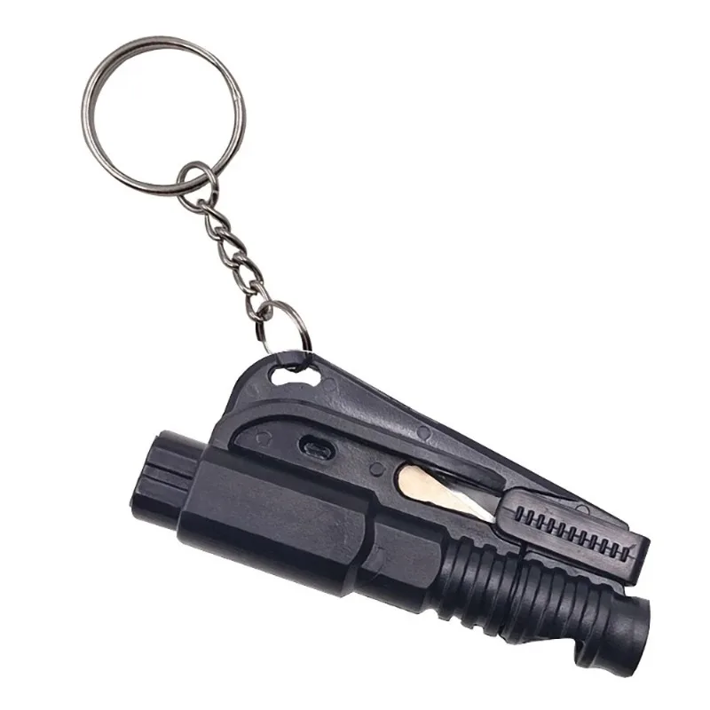 Veiligheidshamer met reddingsfluit, auto-ontsnappingshulpmiddel, 2-in-1 ruitbreker en gordelsnijder, compact noodhulpmiddel voor auto's