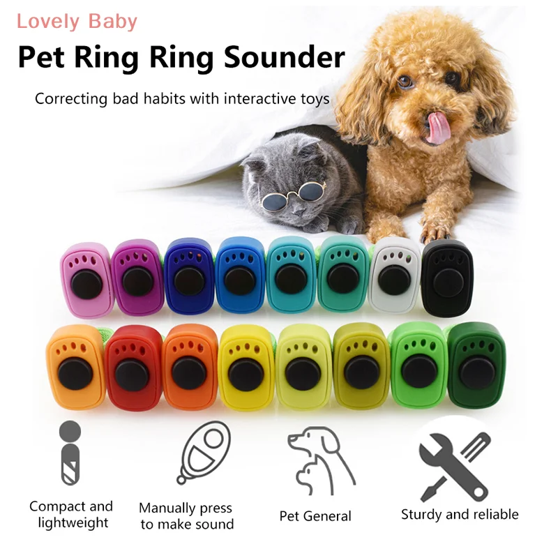 【BS】Interaktiver Sound-Clicker-Trainer für das Daumentraining, keine Batterie für Hunde und Katzen, positive Verstärkungszug