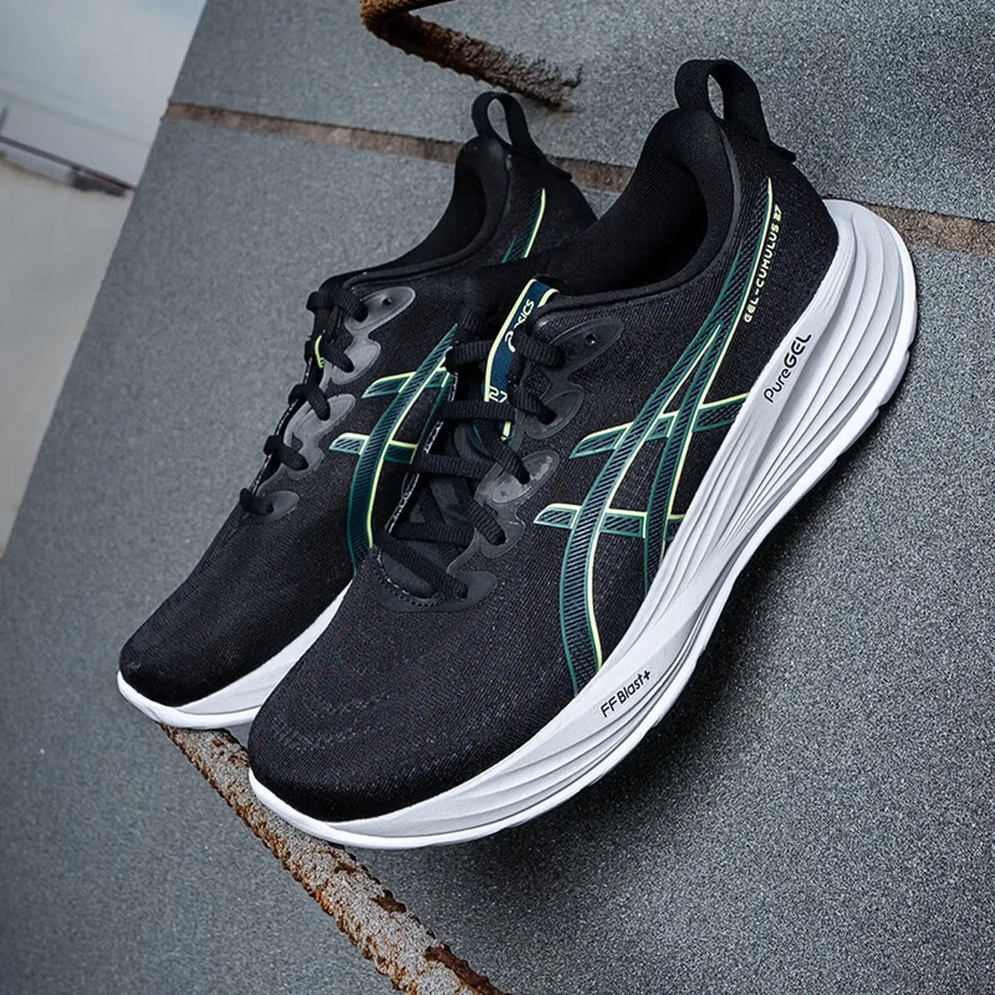 Tênis Masculino Asics Gel-Cumulus 27, Calçados Esportivos com Suporte Estável e Amortecimento Resistente ao Desgaste
