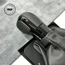 DSG Real Leather & BLACK Suede Gear Shift knob For GOLF 7 7.5 Car Accessories
