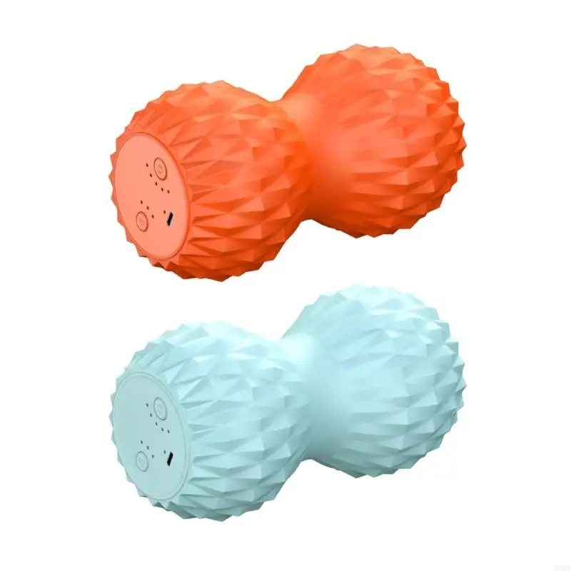 

3 Speed Heating And 5 Intensity Massage Yoga Peanut Ball Silicone Yoga Ball For Muscle Relaxation And Yoga Training 69HD