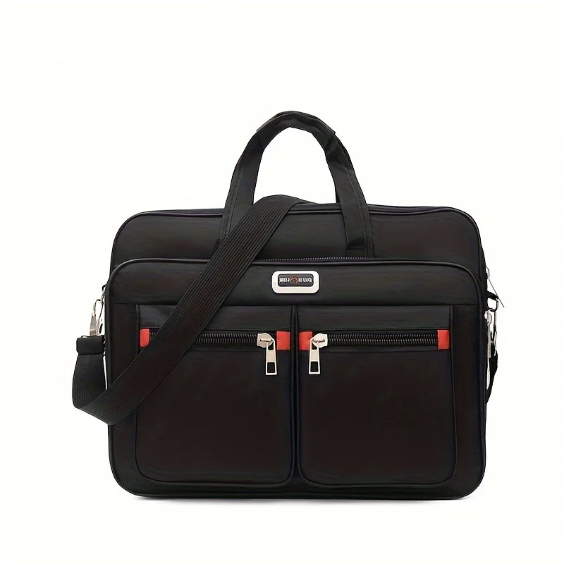 1Pc Men\'s Laptop Briefcase Waterproof Laptop Bag, Suitable for Business Shoulder Bag