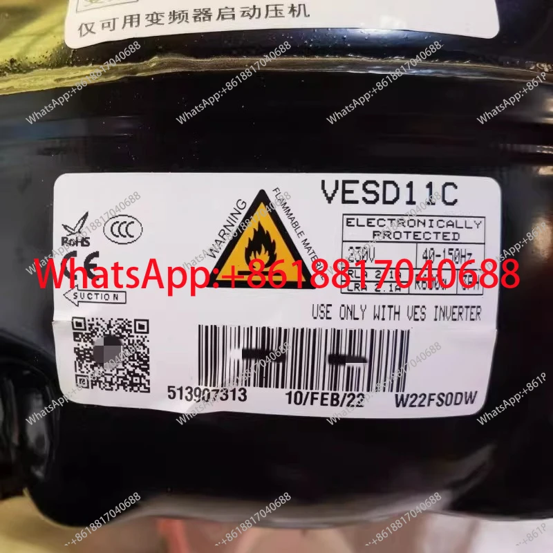 

Refrigerator, inverter compressor VESD11C quality assurance