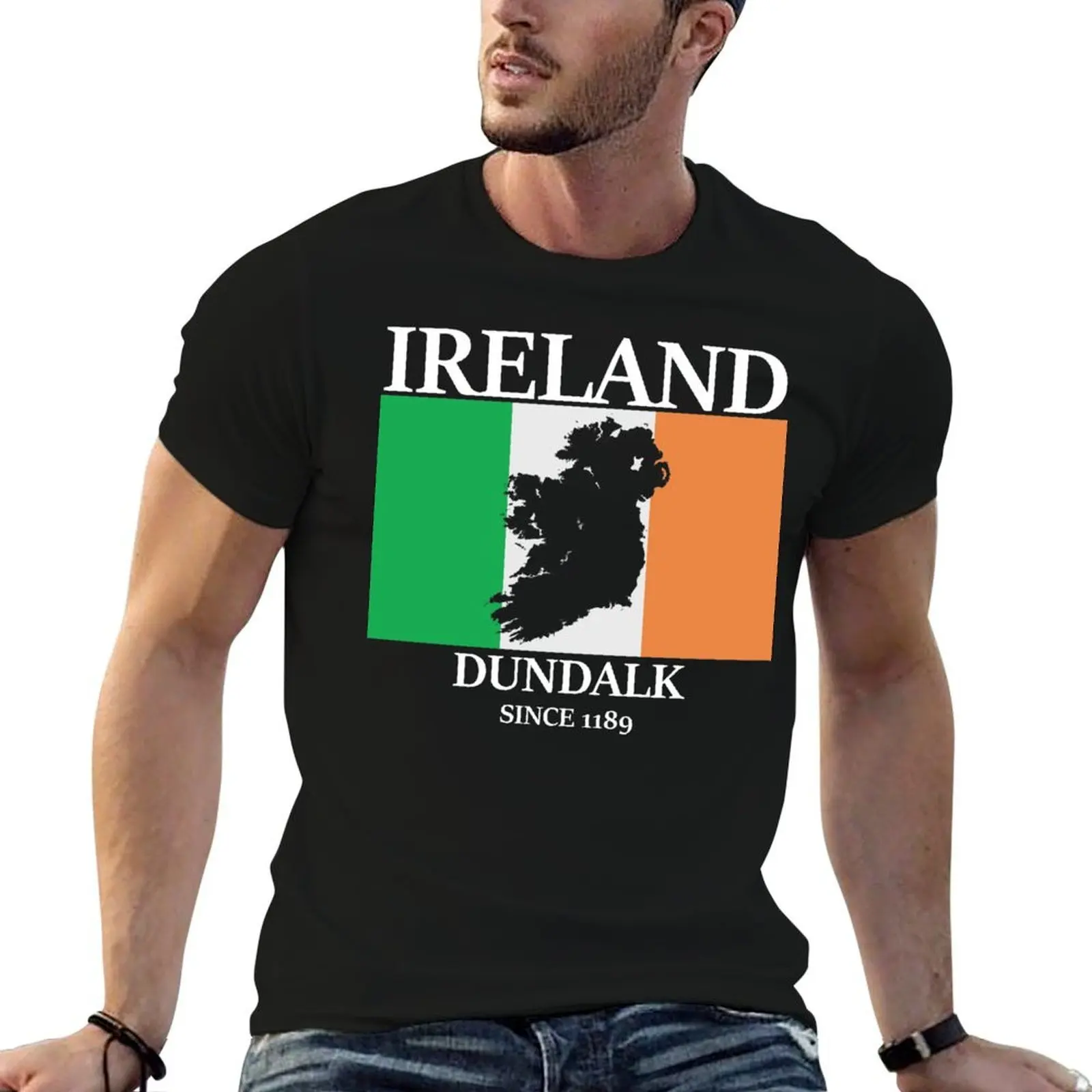 

Ireland Dundalk Europe T-Shirt cotton t shirt man man t shirt cotton high quality T-Shirt