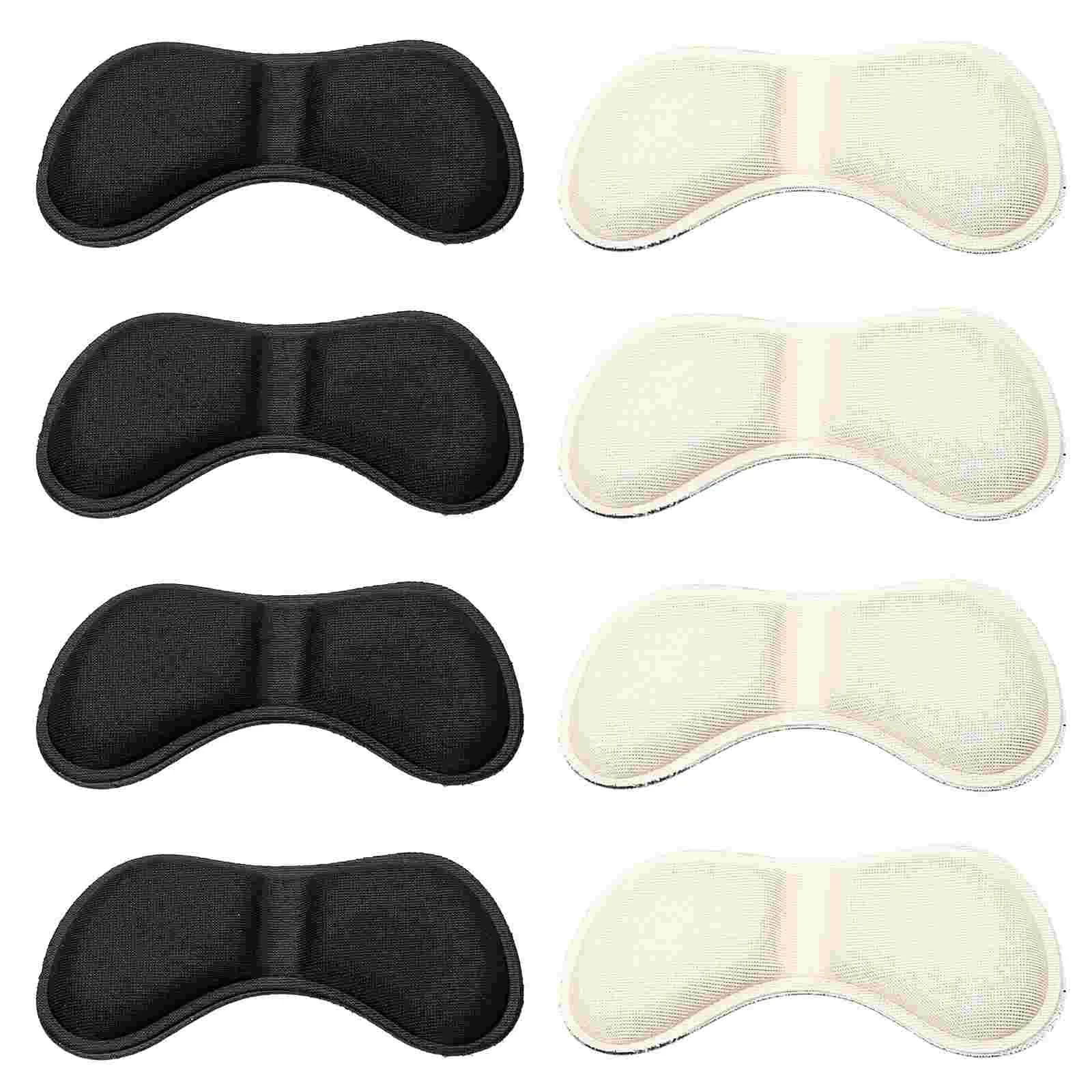 8 Pairs Heel Stickers Dress Shoes for Women Heels Practical Pads Pu Black Boots Useful Cushion Breathable