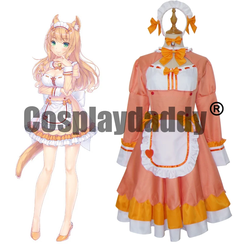 

Nekopara Vol. 4 ~Neko to Patissier no Noel~ Patisserie La Soleil Catgirl Maple Maid Dress Outfit Cosplay Costume