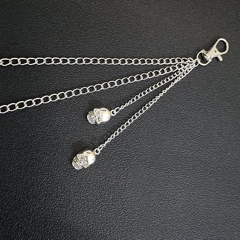 Punk Street Schlüsselanhänger Kette Frauen Männer Mond Stern Nieten Schädel Zubehör Wahl Rock Goth Hosen Taille Gürtel Kette Auf Jeans Jewerly – Detail 24