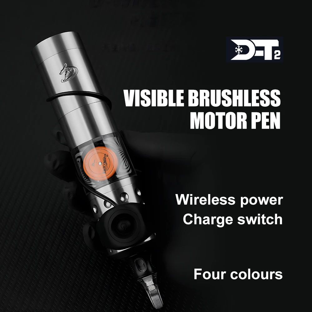 

DT2 Wireless Tattoo Pen Outer Rotor Motor Tattoo Bolt Machine Equipment 4.0mm Stroke HYlab Tattoo Supplier