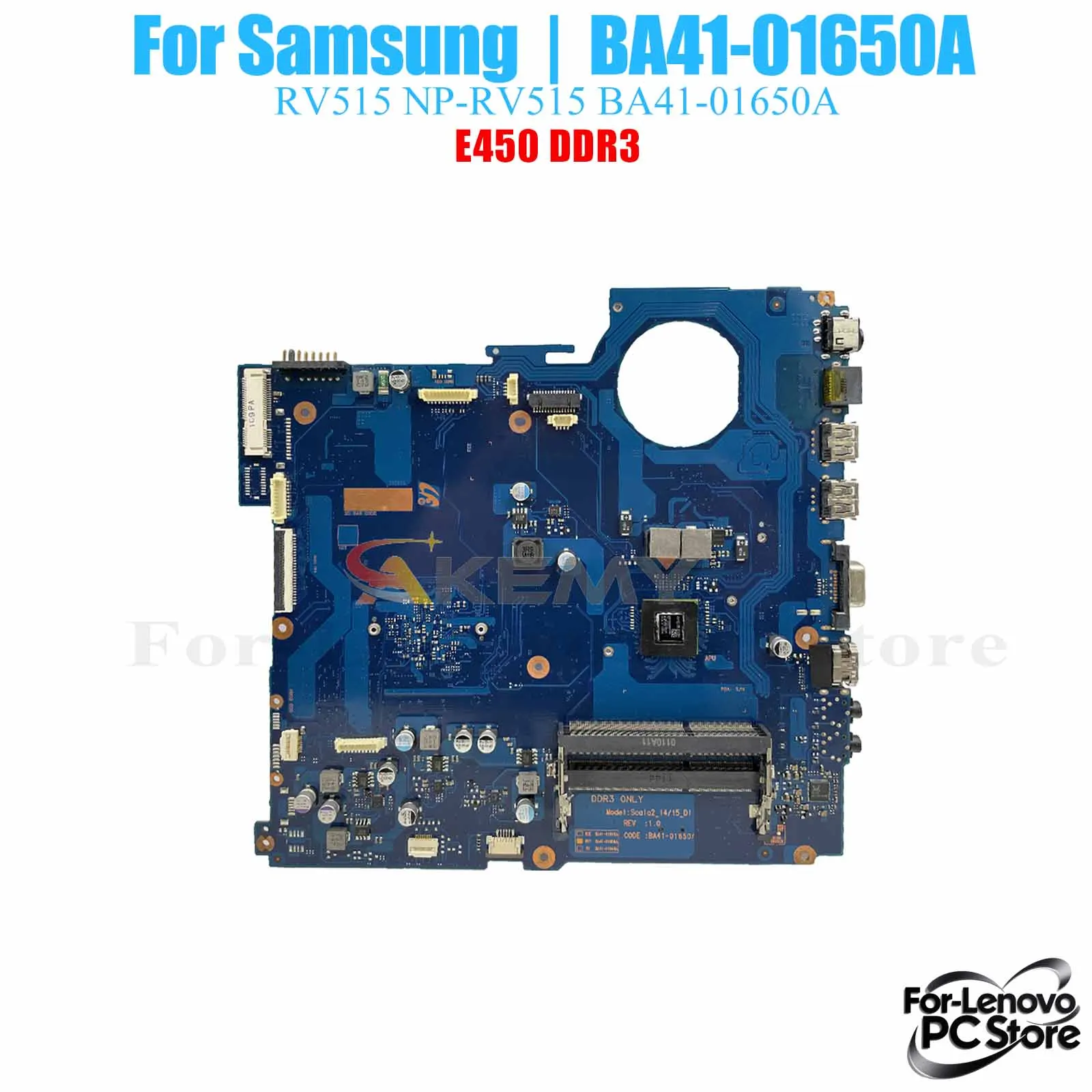 

BA41-01650A For SAMSUNG RV515 BA41-01650A Notebook Motherboard 100% Tested Laptop Mainboard