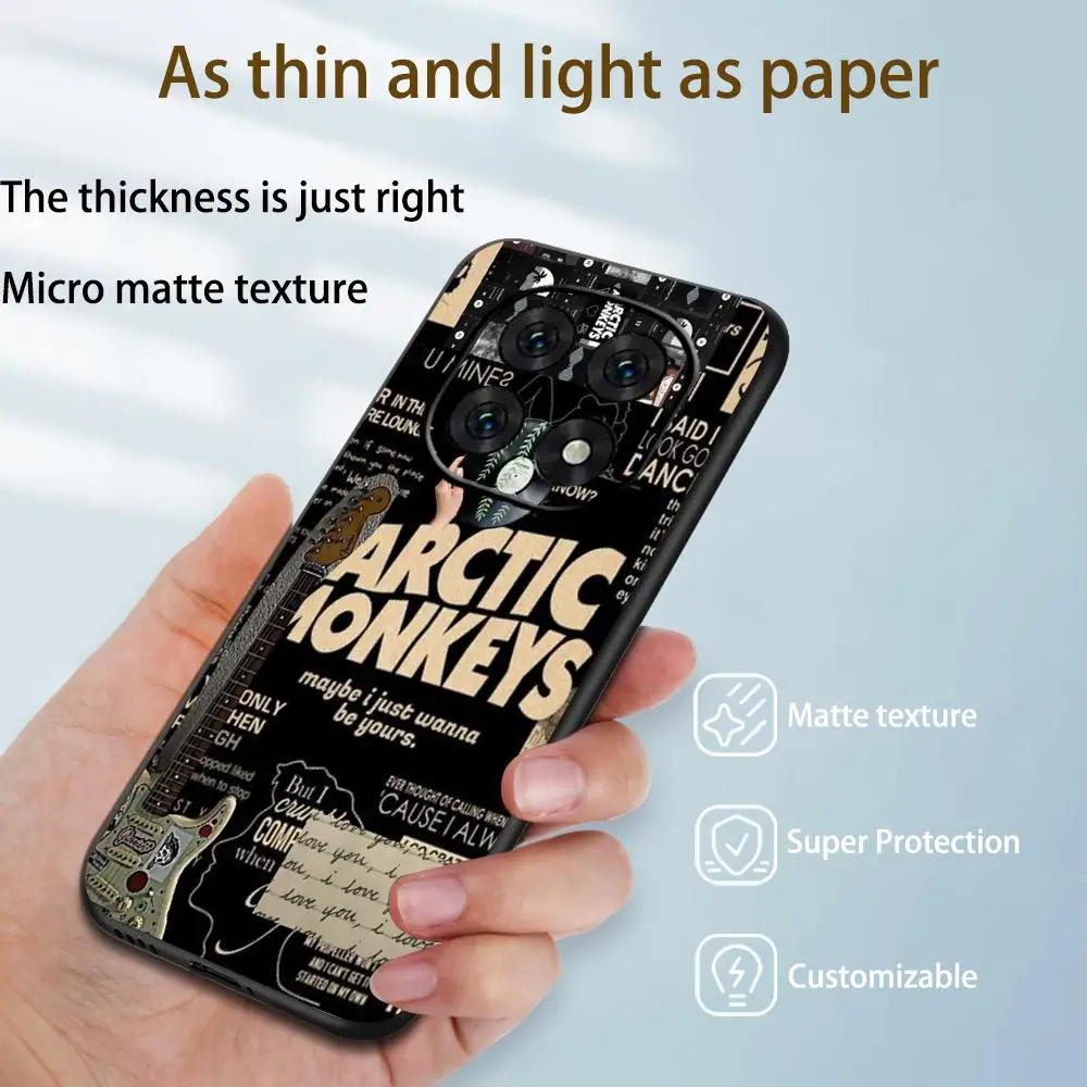 Arctic Monkeys Design Poster Phone Case For Redmi Note 17 15 14 13 12 11 Pro Plus S 5G Soft Black Phone Cover