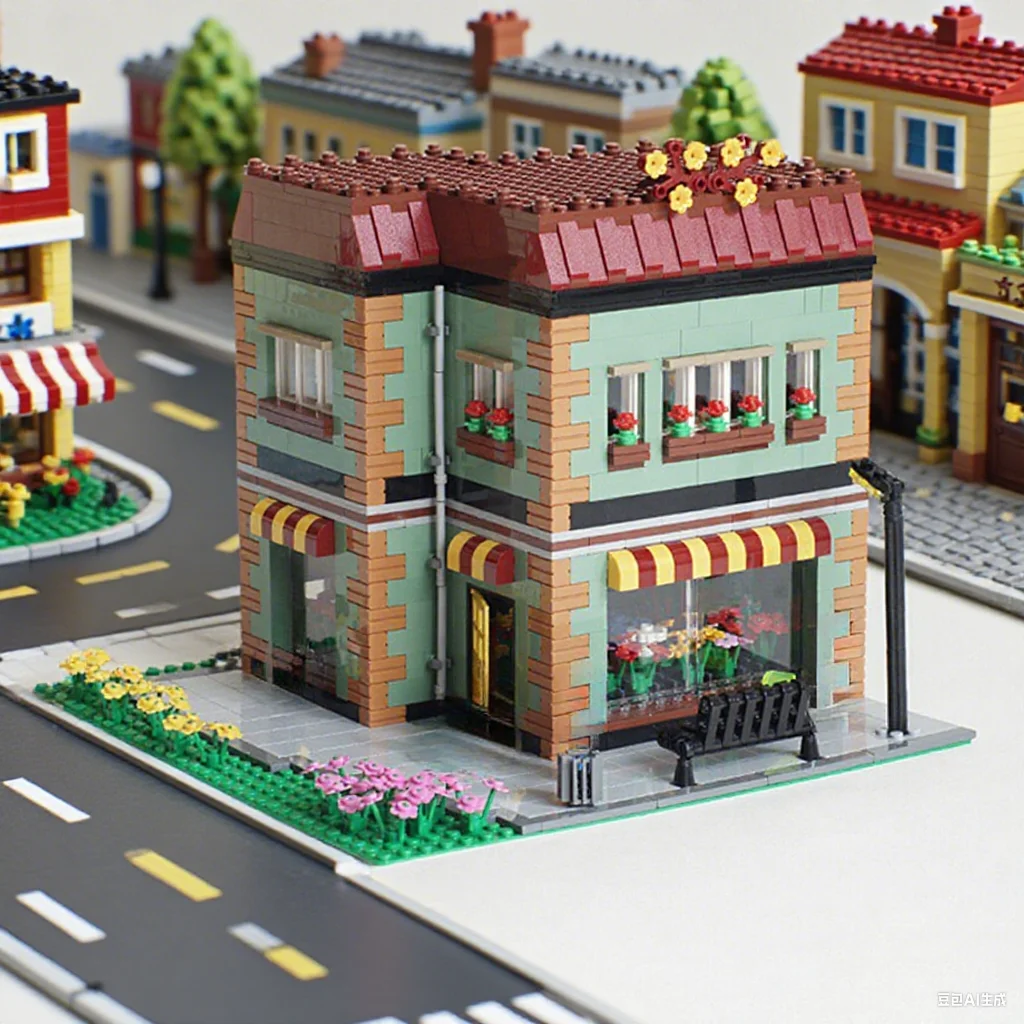 

1523Pcs Modular Flower Shop Botanical Boutique Urban Storefront Custom MOC diy Education Model Building Blocks Birthday Toy Gift