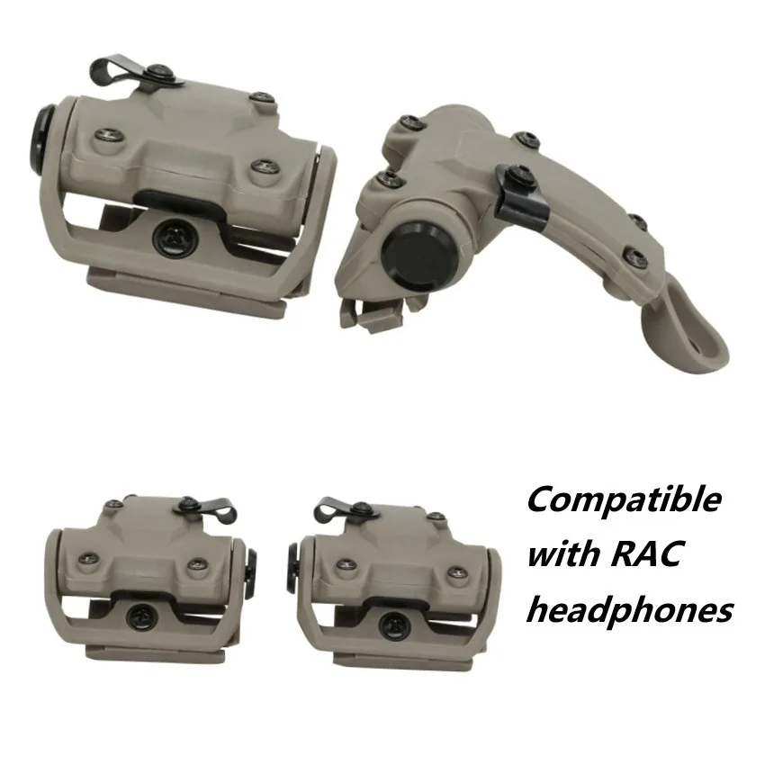 ARC Shooting and Noise-reducing Earmuff Adapter, Tactical Headset Replacement Accessory, Compatible with RAC Headphones